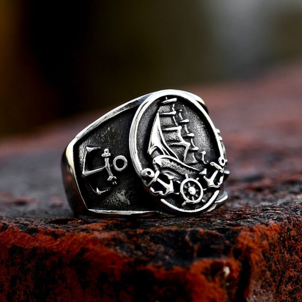 [ BUILD_#02B ] GHOST SHIP ENCRYPTED SIGNET RING