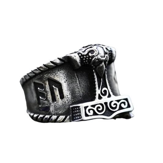 [ DECRYPT_#15X ] RUNIC MJOLNIR KILLSWITCH RING