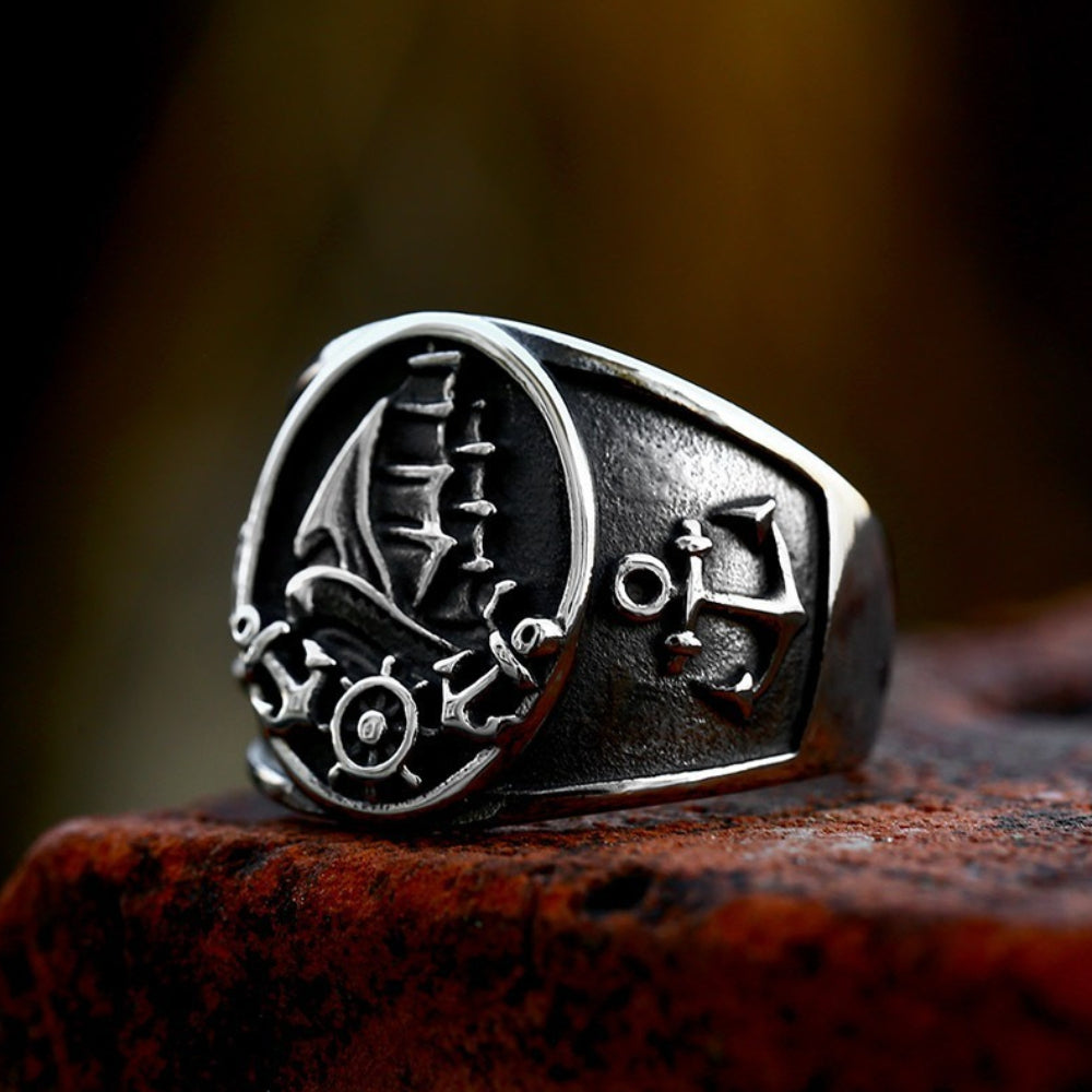 [ BUILD_#02B ] GHOST SHIP ENCRYPTED SIGNET RING