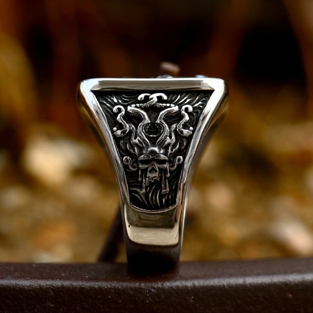 [ KERNEL_v9.2 ] KRAKEN OCTOPUS SKULL SIGNET RING