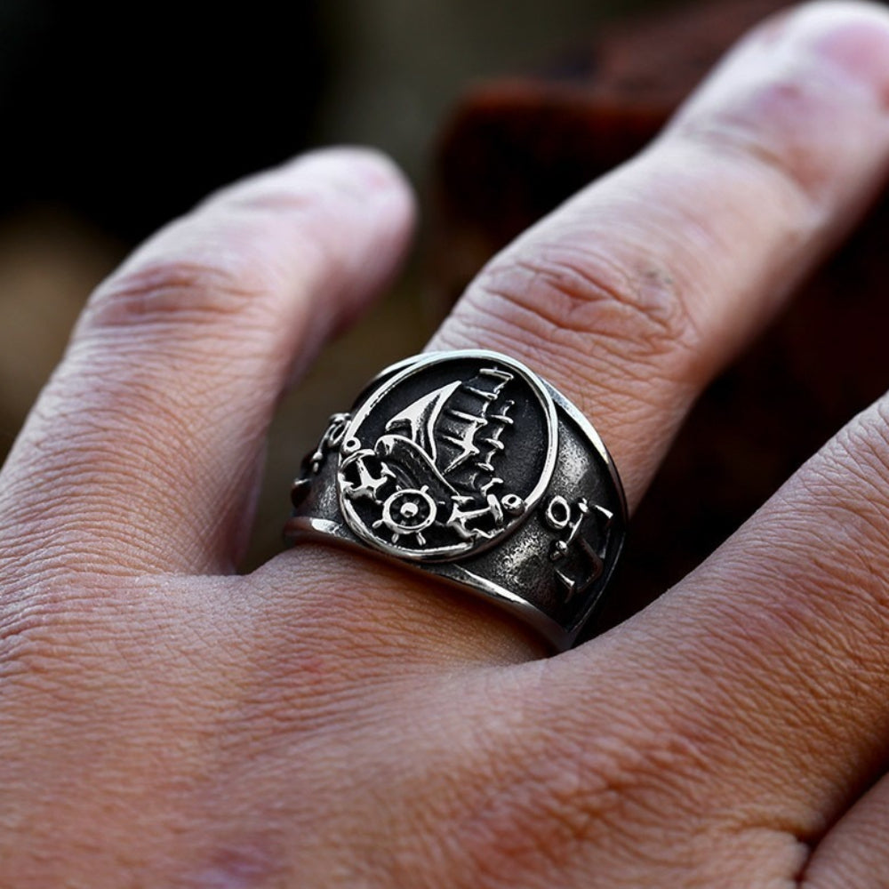 [ BUILD_#02B ] GHOST SHIP ENCRYPTED SIGNET RING