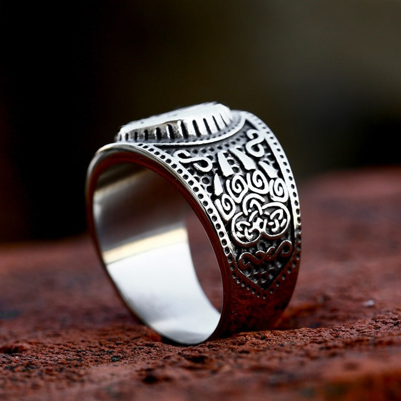 [ DECRYPT_#45V ] VIKING BEAR PAW VELES IMPLANT RING
