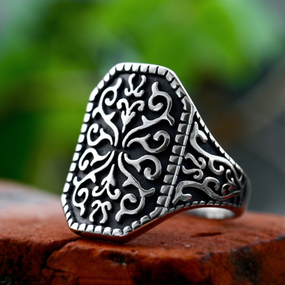 [ PATCH_4.04 ] VINE GRID ENCRYPTED SHIELD RING