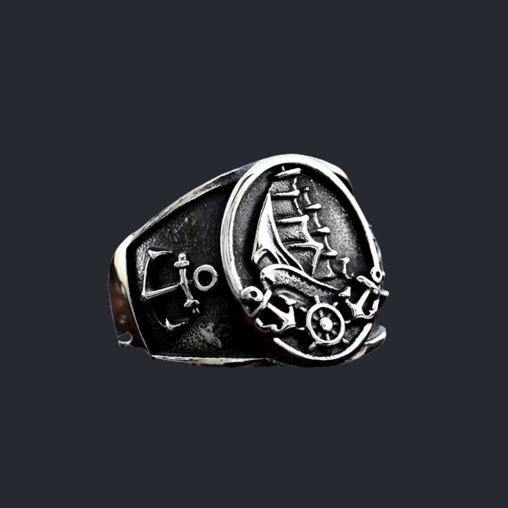 [ BUILD_#02B ] GHOST SHIP ENCRYPTED SIGNET RING
