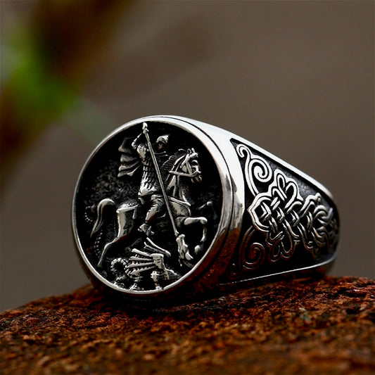 KRONIV "Neon Slayer" Cyberpunk Signet Ring
