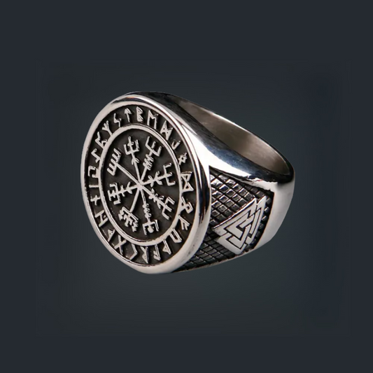 [ KERNEL_x86 ] RUNIC VALKNUT CORE SIGNET RING