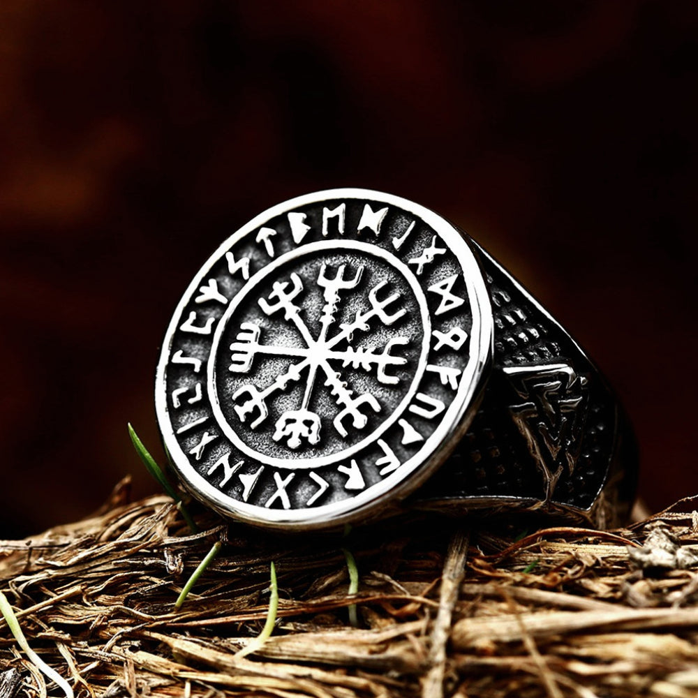[ KERNEL_x86 ] RUNIC VALKNUT CORE SIGNET RING