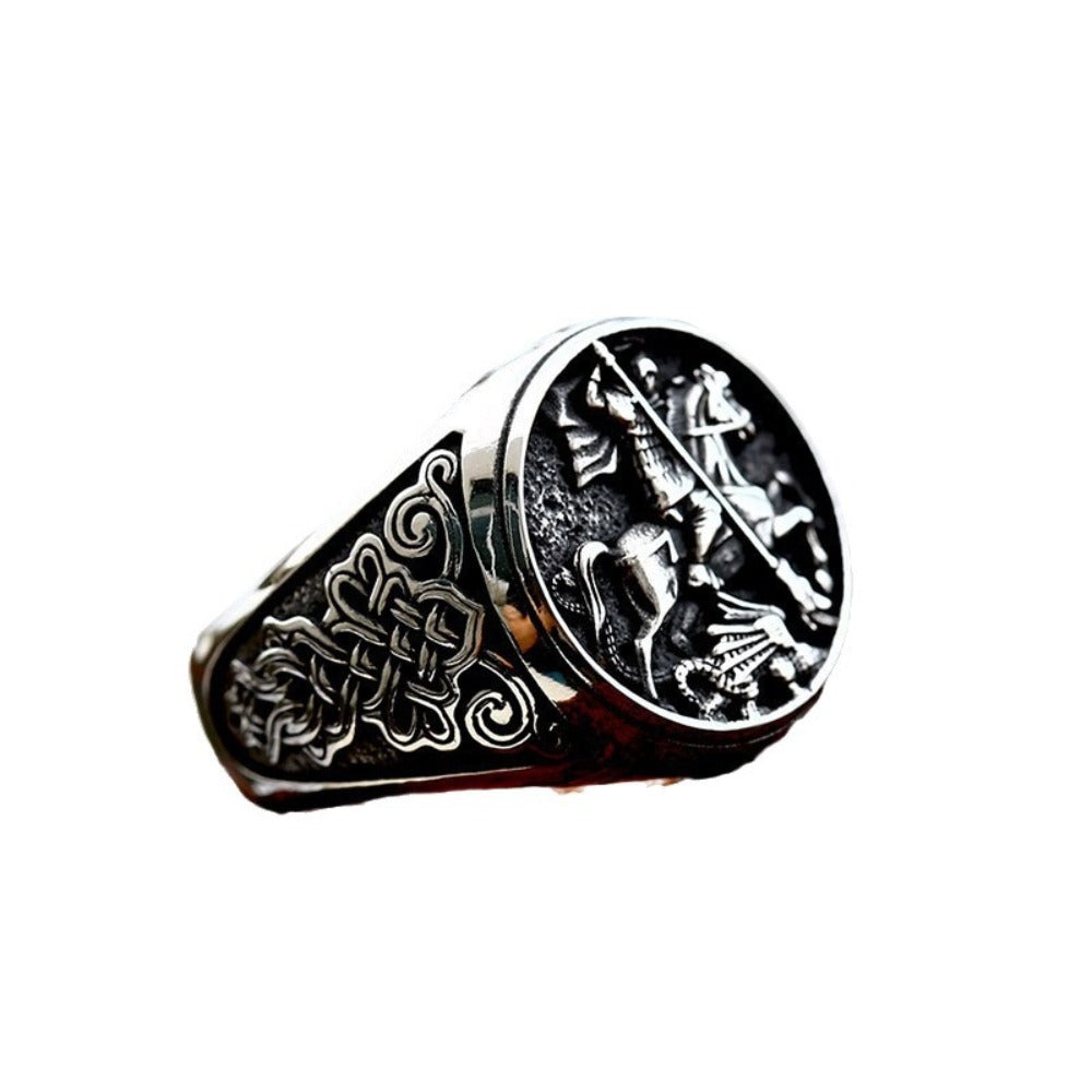 KRONIV "Neon Slayer" Cyberpunk Signet Ring