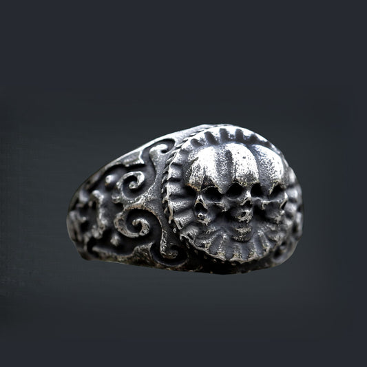 [ DECRYPT_#03X ] TRIPLE SKULL GEAR SIGNET