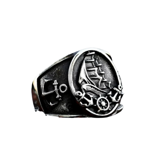 [ BUILD_#02B ] GHOST SHIP ENCRYPTED SIGNET RING