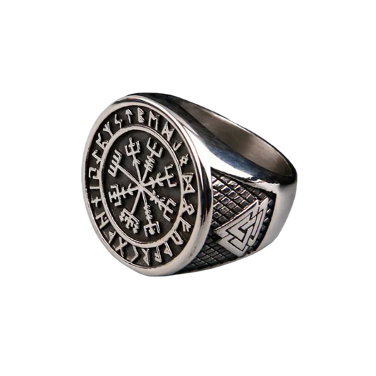 [ KERNEL_x86 ] RUNIC VALKNUT CORE SIGNET RING